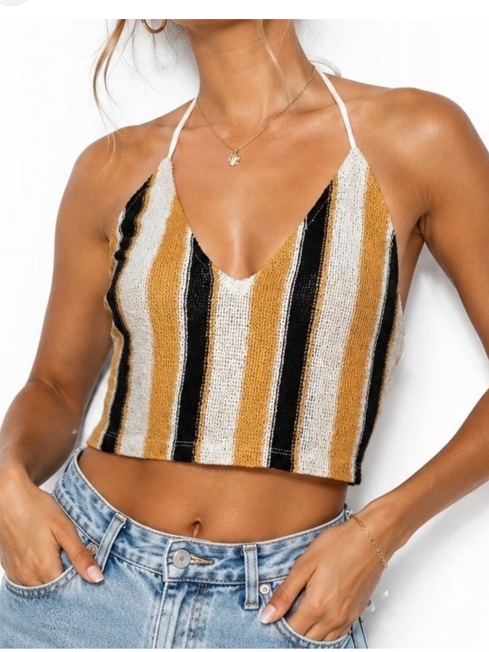 Zara striped tank top